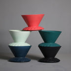 V60 Ceramic Coffee Dripper,Single Cup Light Green Ceramic Coffee Dripper,Resuable Coffee Filter for Coffee,Travel,Camping ACMD05 - Image 2