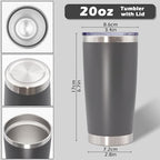 20oz Tumbler with Lid Stainless Steel Tumblers Insulated Mug Mix Color 12P - Image 7