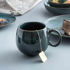 UNICASA Coffee Mugs Set, 18oz Ceramic Jumbo Mugs Set of 4, Porcelain Cereal, Soup Cups with Handles for Coffee, Tea, Milk, Latte and Cocoa, Microwave Safe - Reactive Olive… - Image 4
