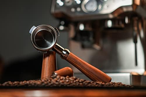Pawa Bottomless Portafilter 54mm - Includes Filter Basket | Compatible with Breville Barista Express and 54mm Breville Machines (54mm Portafilter + WDT tool) - Image 4