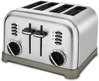 Cuisinart CPT-180P1 Metal Classic 4-Slice Toaster, Brushed Stainless & Electric Kettle, 1.7-Liter Capacity, Cordless 1500-Watts for Fast Heat Up, Stay Cool Non-Slip Handle, Stainless Steel, CPK-17P1 - Image 4