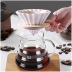 For 1-2 Cups Hand Brew And Machine Coffeeware,Coffee Filter Cup Holder Reusable Ceramics Cone Dripper Funnel Coffee Maker(1PCS-E) - Image 2