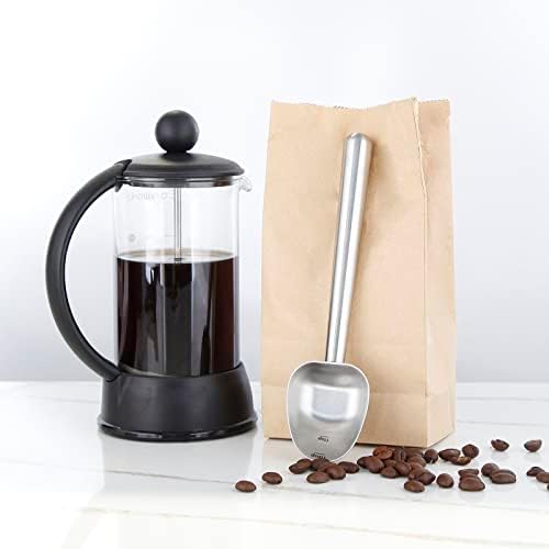 Easyworkz Gage Gooseneck Pour Over Coffee Kettle 20 oz with Thermometer Stainless Steel Hand Drip Coffee Pot, Silver, Bundled with Stainless Steel Long Hollow Handle Coffee Scoop,7g, Brushed Silver - Image 7