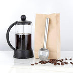 Easyworkz Gage Gooseneck Pour Over Coffee Kettle 20 oz with Thermometer Stainless Steel Hand Drip Coffee Pot, Silver, Bundled with Stainless Steel Long Hollow Handle Coffee Scoop,7g, Brushed Silver - Image 7