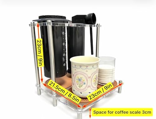Organizer Stand for AeroPress XL Coffee Bar Station Clear Caddy - Image 2