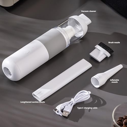Handheld Computer Vacuum Cordless, 6000pa Compressed for Electronics, Strong Suction & Blowing 2 In1 for Car, Home, Desk, Pet Hair, Coffee Grounds - Image 6