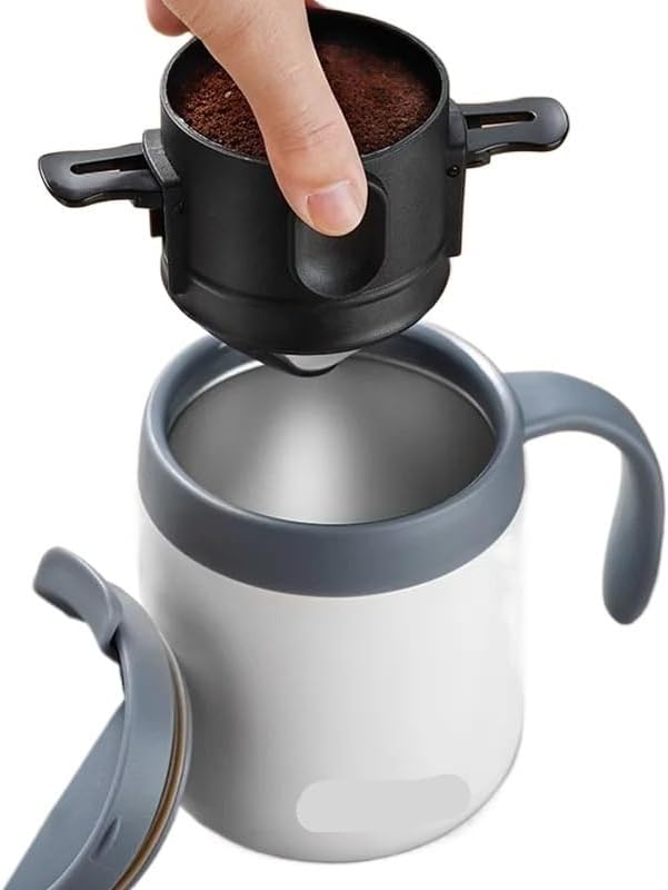 304 Stainless Steel Portable Reusable Coffee Dripper Holder - Image 5