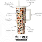 Simple Modern Halloween Tumbler with Handle | 40oz | Stamps - Image 3