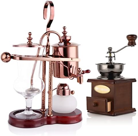 JITEM Cafetera Belgium Luxury Royal Family Balance Syphon Coffee Maker Siphon Brewer Elegant Design Retro Style with U handle Glass Siphon Pot for Coffee or Tea by Unknown