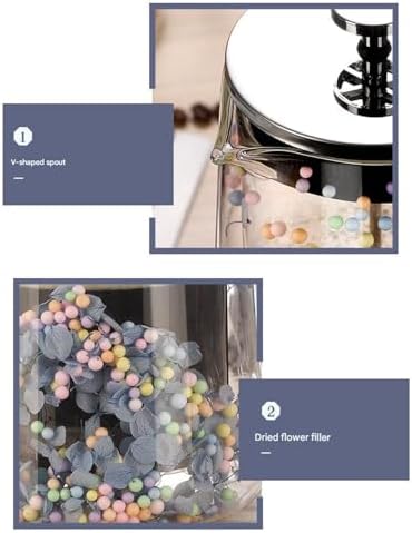 650ML with Thermal Insulation for Coffee Dried Flower Use Coffee Maker Premium Glass & Metal Press - Image 5