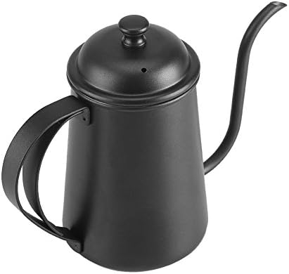 650ML Stainless Steel Gooseneck Spout Kettle Coffee Tea Home Brewing Drip Pot(black) - Image 6