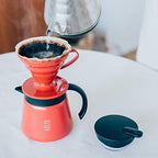 Hario V60 Insulated Metal Server, 600ml, Red - Image 3