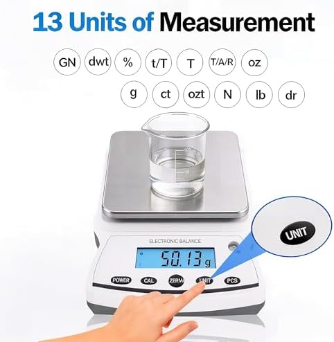 Lab Analytical Balance Scale 5000g x 0.01g High Precision Laboratory Analytical Scale – Lab Jewelry Scientific Use - Image 3