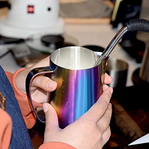 650ml 22oz 650ml Milk Frothing Pitcher, Stainless Steel Milk Frother Cup, Colorful Coffee Steaming Pitcher for Coffee Enthusiasts - Image 6