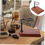 Solid Wood Coffee Dripper Stand with Adjustable Height for Cups - Image 4