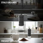 Manual Coffee Grinder with 40 Adjustable Settings, Ceramic Burr Mill, Hand Crank Coffee Bean Grinder, Portable French Press Grinder for Pour Over, Drip, Espresso, Lightweight 13.6 oz / 385 g - Image 3