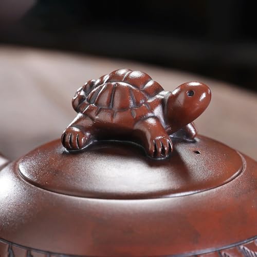 Tea Pots For Loose Tea Purple Pottery Teapot Single Pot Handmade Teapot Home Study Creative Kung Fu Desktop Tea Set Tea Infuser Pot - Image 3
