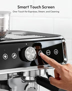 EKOJUCE Espresso Maker with Grinder and Milk Frother - Image 5