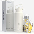 Infusion Pro Fruit Infuser Water Bottle, 32 oz Stainless Steel by InfusionPro