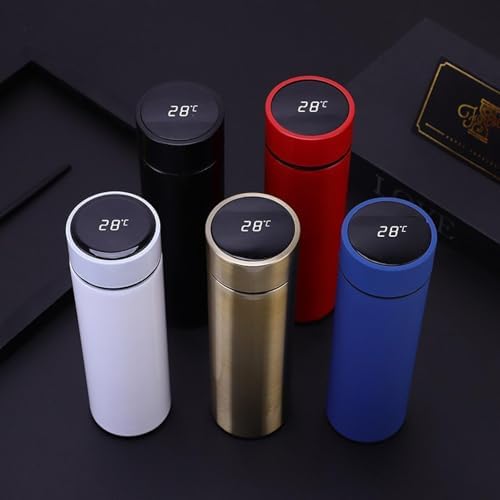 Intelligent temperature measurement thermal cup, 304 stainless steel double-layer vacuum straight bottle 500ml - Image 3