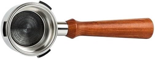 58mm 3 Ear Bottomless Portafilter With 2 Cups Basket，Compatible For HiBREW，h7/h7a/h10a Coffee Machine Accessory(Redwood-D) by Unknown