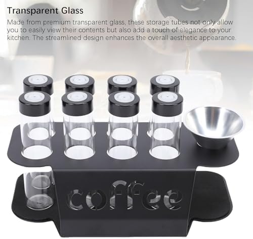 Coffee Bean Storage Bottles,Dose 22g Capacity,with Mini Coffee Scale, Ceramic Bean Tray,for Home,Coffee Shop - Image 2