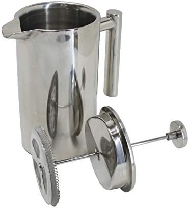 FixtureDisplays® Double-Wall Stainless Steel French Coffee Press, 34 oz / 1 Liter 16030 - Image 2