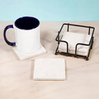 CafePress Hypocrisy Vegan Vegetarian Animal Rig Tumbled Stone - Set of 4 Coasters Set of 4 w/holder - Image 3