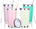 DIW 20oz Insulated Tumbler Bulk Travel Coffee Mug with Lid(Mixed-2,4 Pack) by DIWsojournlife