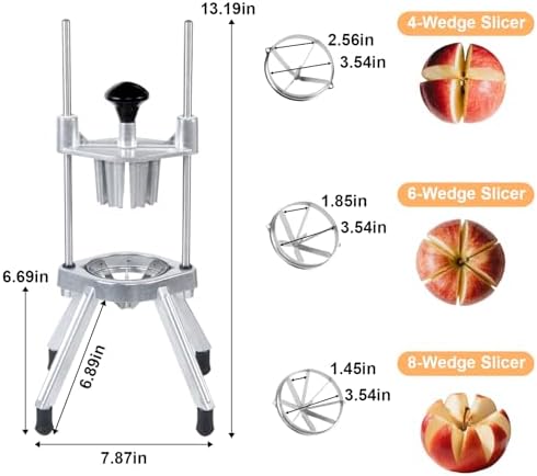 Commercial Lemon Slicer & Citrus Wedger, 4/6/8-Wedge Lemon Lime Cutter - Image 2