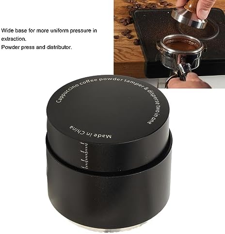 TANIQIACA 51mm 3 in 1 Constant Spring Pressure Coffee Tamper Built in WDT Distribution Needle Threaded Base Aluminum Alloy Espresso Press Tool (Waffle Base 51mm / 2.01in) - Image 5