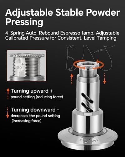 Force Espresso Tamper 53.3mm in Gift Box, All Stainless Steel, Silver - Image 3