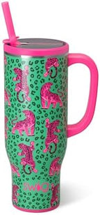 Swig Life 30oz Leakproof To-Go Tumbler with Handle, Easy Tiger by SwigLife