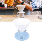 Pssopp Pour Over Coffee Dripper, Pour Over Coffee Makers Heat Proof Ceramic Immersion Dripper for Manual Brew Maker Over, Portable Travel Ceramic Immersion Nan (Blue) by Pssopp