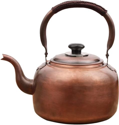 Whistling Kettle Teapot, Premium Copper Tea Kettle for Stove Top 3.2 QT by Unknown