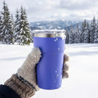 MEWAY 16oz Tumbler Double Wall Vacuum Insulated Travel Mug Bulk, Stainless Steel Tumblers with Lid, Powder Coated Coffee Cups for Cold & Hot Drinks (Purple,12 Pack) - Image 5