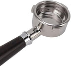 58mm Bottomless Portafilter, 3 Ear Diagnosis Tool for Home Barista Barsetto Compatible Machines Food Grade 304 Stainless Steel Solid Wood Handle 1 Pc - Image 6
