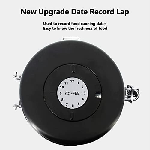 Coffee Canister Stainless Steel Airtight Storage Container with Scoop Date Tracker Release Valve Coffee Jar Food Storage Canister for Coffee Beans Sugar Tea Candy,Silver,1.5L - Image 4