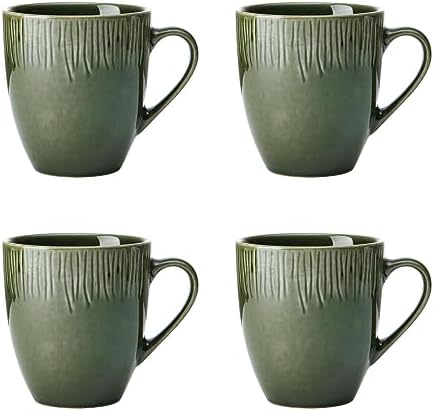 MIKASA Jardin 4pc Stoneware Mug Set, 420ml, Gift Boxed by Mikasa