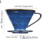 Glazed Ceramic Coffee Filter Cup, Sturdy, L - Image 2