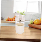 Glass Travel Mug Flip Lid Tea Cup Strainer Heat-resistant Sleeve for Cold Hot Drinks Reusable Cup Lid for Coffee Tea - Image 5