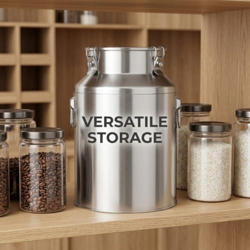 Stainless Steel Milk Can Tote Jug with Sealed Lid, Heavy Duty Milk Bucket - Image 5
