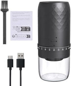 KMDJ-3AW Portable Coffee Bean Grinder with 40 Grinding Setting Ceramic Conical Burr for Mocha Americano, Cordless and Compact for Home Use by tomvorks