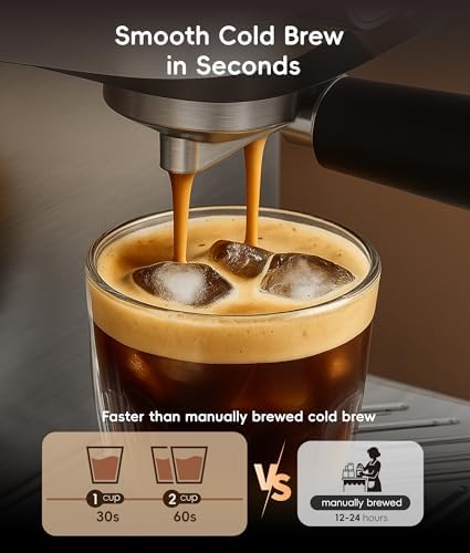 ecozy 4-in-1 Espresso & Cold Brew Machine with Milk Frother - Image 5