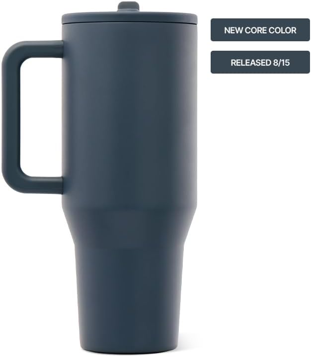HydroJug Traveler 40oz, Insulated Tumbler with Handle & Straw, Cascade - Image 2