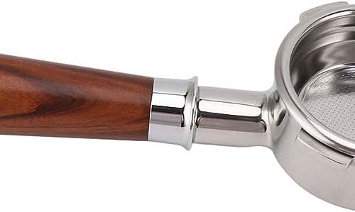 Ymiko Set Ear for 58mm Bottomless Portafilter with Solid Wood Handle Compatible with Barsetto Coffee Machine Stainless Steel Design for Enhanced Brewing Experience (#4) - Image 7