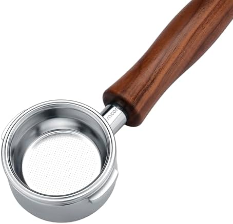 Normcore 58mm Bottomless Portafilter Fits WPM KD-310/330/410/510/Primus, Naked Portafilter with Genuine American Walnut Handle - Image 2