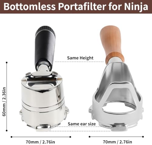 54mm Bottomless Portafilter for Ninja Luxe Café Premier ES601 and Pro ES701 - Image 3