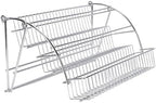 GLOGLOW Rack Down Seasoning Organizer Cabinet Organizer 2 Tier Out Shelf with Iron Construction for Kitchen Pantry Cabinet Storage Pull Down Rack Pull Nan - Image 4
