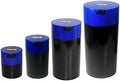 Tightvac Set of 4 - Patented Airtight Container | Multi-use Vacuum Container Works as Smell Proof Containers for Herbs and Dry Goods. Blue Black by Tightpac+America+Inc.
